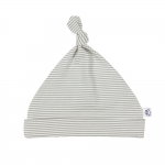 Fine Grey and Natural Striped Bamboo Hat